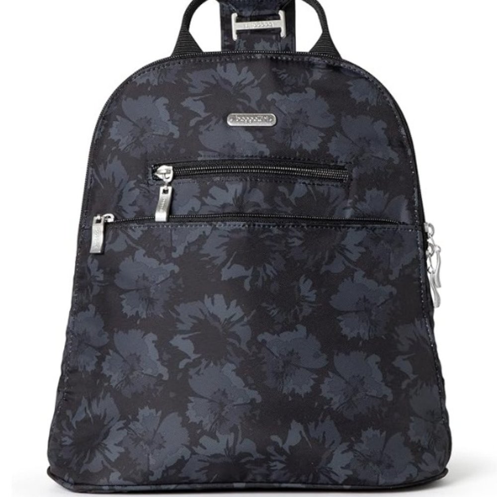 Baggallini Essential Mini Backpack Purse for Women - Built-in RFID Card Holder